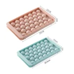 33 Grid Round Ice Hockey Mold With Lid Ice Box Small Marble Ice Tray, Random Color Delivery - Image 3