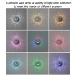 LED Aluminum Aisle Light Sunflower Corridor Lamp Decorative Light - Image 3