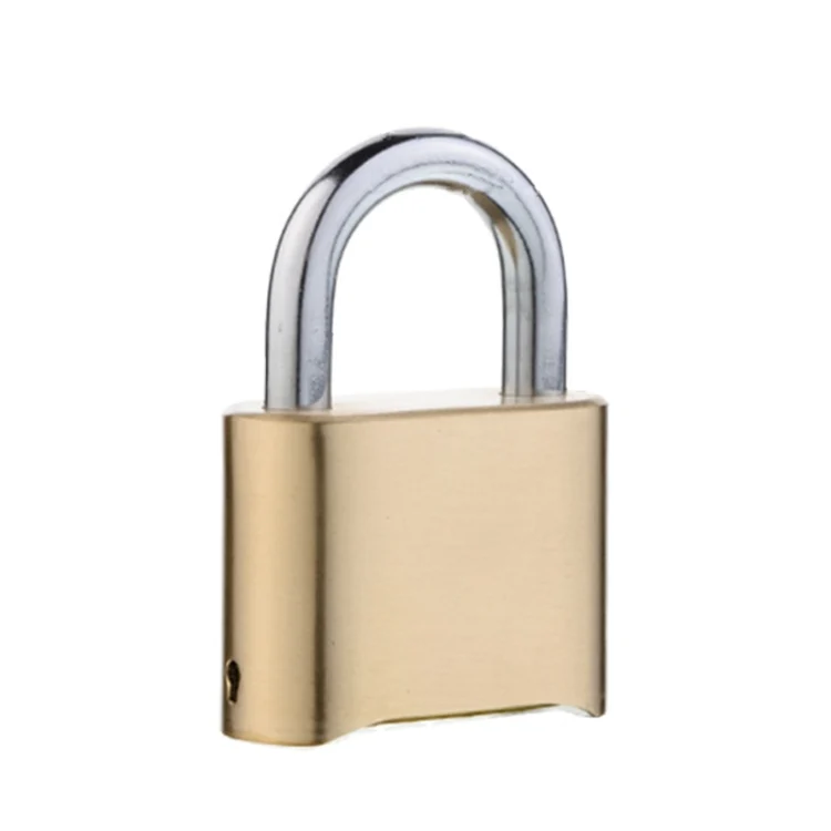 Brass Warehouse Door Logistics 4 Bit Password Lock Bottom Password Wheel Padlock