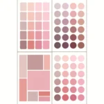 10 Sets Colorful Dot Stickers Gradient Labels Geometric Decorative Stickers Index Stickers