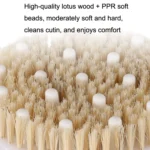 PPR Soft Bead Handleless Massage Bristle Bath Brush - Image 4