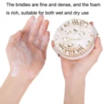 PPR Soft Bead Handleless Massage Bristle Bath Brush - Image 5