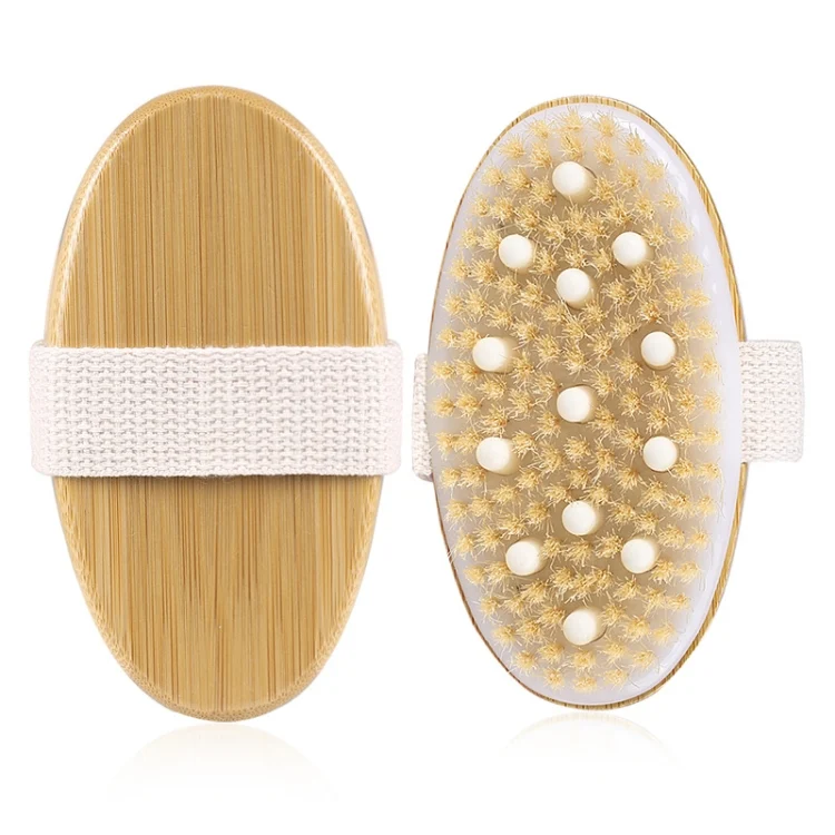 TBD0602251001_B1.webp PPR Soft Beaded Boar Bristle Handleless Oval Massage Bath Brush - Image 2