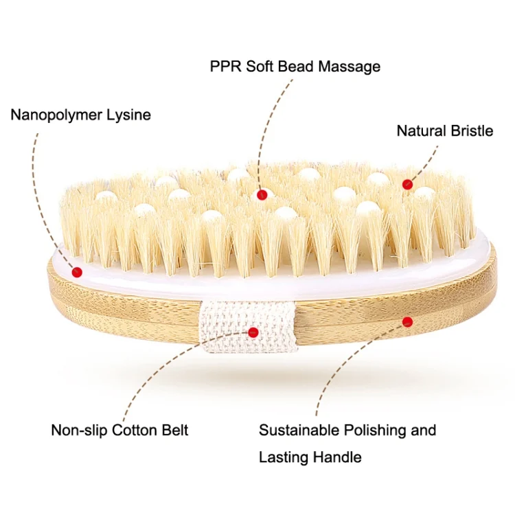 TBD0602251001_B3.webp PPR Soft Beaded Boar Bristle Handleless Oval Massage Bath Brush - Image 4