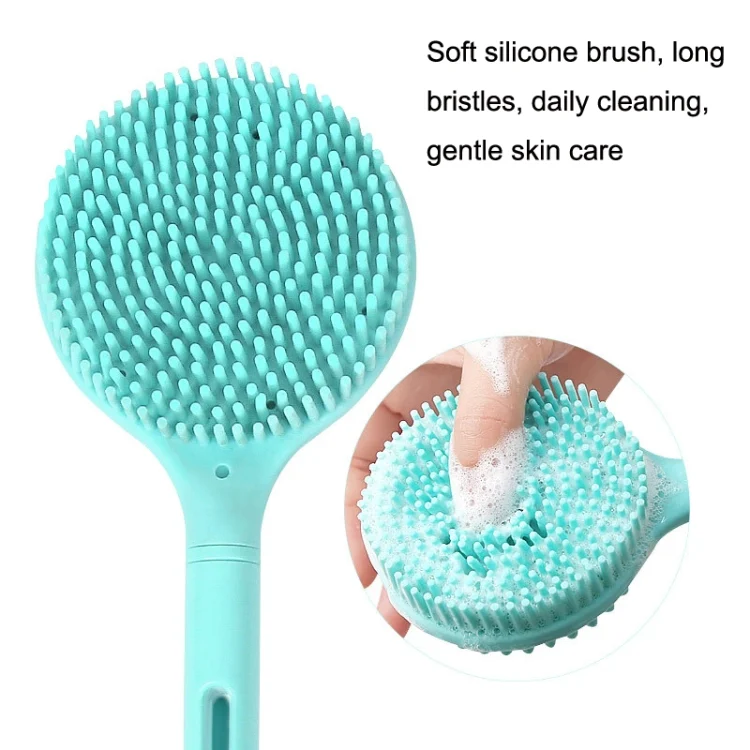 TBD0602251101_B2.webp Silicone Massage Long Handle Double Sided Bath Brush - Image 3