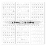 216 PCS Spice Jar Label Stickers Waterproof Oil Proof Kitchen Spice Jar Label - Image 2