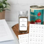 216 PCS Spice Jar Label Stickers Waterproof Oil Proof Kitchen Spice Jar Label - Image 5