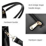 Lattice Texture Large Capacity Handbag - Image 6