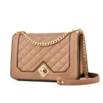 6382 One-shoulder Diagonal Rhombus Chain Bag