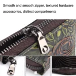 Zip Multi-card Hand-painted Organ Leather Card Holder - Image 4