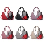 A51 PU Colorblock Ladies Handbag - Image 2