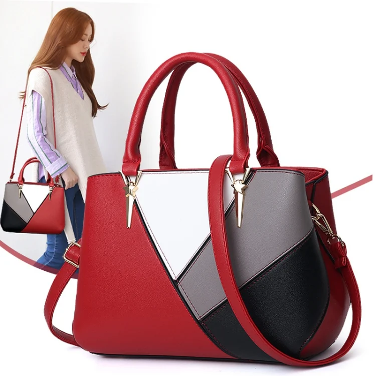TBD0602260101_B6.webp A51 PU Colorblock Ladies Handbag - Image 7