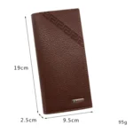 MenBense Long Fashion Embossed Magnetic Buckle Multi-Card Slot Men Wallet - Image 2
