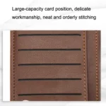 MenBense Long Fashion Embossed Magnetic Buckle Multi-Card Slot Men Wallet - Image 4