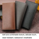 MenBense Long Fashion Embossed Magnetic Buckle Multi-Card Slot Men Wallet - Image 6