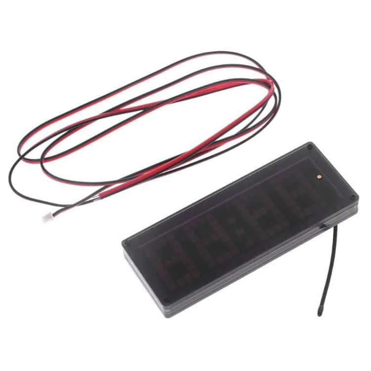 TBD0602261301_B1.webp LED Dot Matrix Clock Car Thermometer Battery Voltage Measurement - Image 2