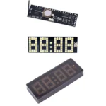 LED Dot Matrix Clock Car Thermometer Battery Voltage Measurement - Image 3