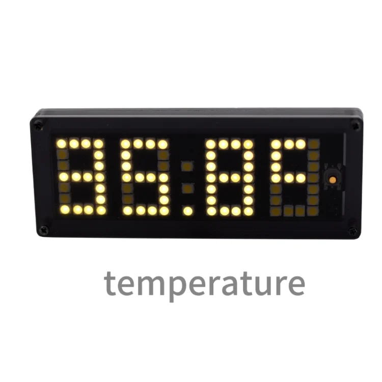 TBD0602261301_B3.webp LED Dot Matrix Clock Car Thermometer Battery Voltage Measurement - Image 4