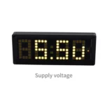 LED Dot Matrix Clock Car Thermometer Battery Voltage Measurement - Image 5