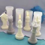 2 PCS Chess Aromatherapy Candle Silicone Mold Crystal Epoxy Mold - Image 4
