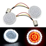2 PCS Motorcycle LED Signal Steering Lamp For Dyna