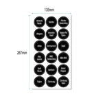 144 PCS Printed Spice Jar Labels Pantry Stickers Blackboard Stickers - Image 3