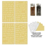 276 PCS Transparent Waterproof Spice Labels 2 Color Combination Pantry Markers - Image 2