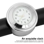 Aluminum Alloy Plating Motorcycle Handlebar Clock - Image 2