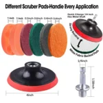 Universal Rod Cleaning Dust Removal Polishing Electric Drilling Brush Set - Image 2
