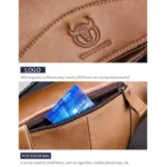 BULL CAPTAIN Cowhide Waist Bag Large Capacity Multifunctional Wallet For Men - Image 4