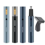 SPORTSMAN Metal Aluminum Tube Body Rechargeable Nose Hair Device, Style: - Image 6