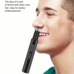 SPORTSMAN Metal Aluminum Tube Body Rechargeable Nose Hair Device, Style: - Image 5