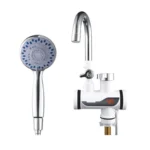 Kitchen Hot and Cold Dual-use Instant Faucets EU Plug, Style: