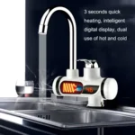 Kitchen Hot and Cold Dual-use Instant Faucets EU Plug, Style: - Image 5