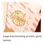 50 PCS Hot Stamping Embossed Birthday Card - Image 4
