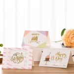 50 PCS Hot Stamping Embossed Birthday Card - Image 6