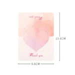 100 PCS A368 Heart Shape Thanks Greeting Card - Image 3