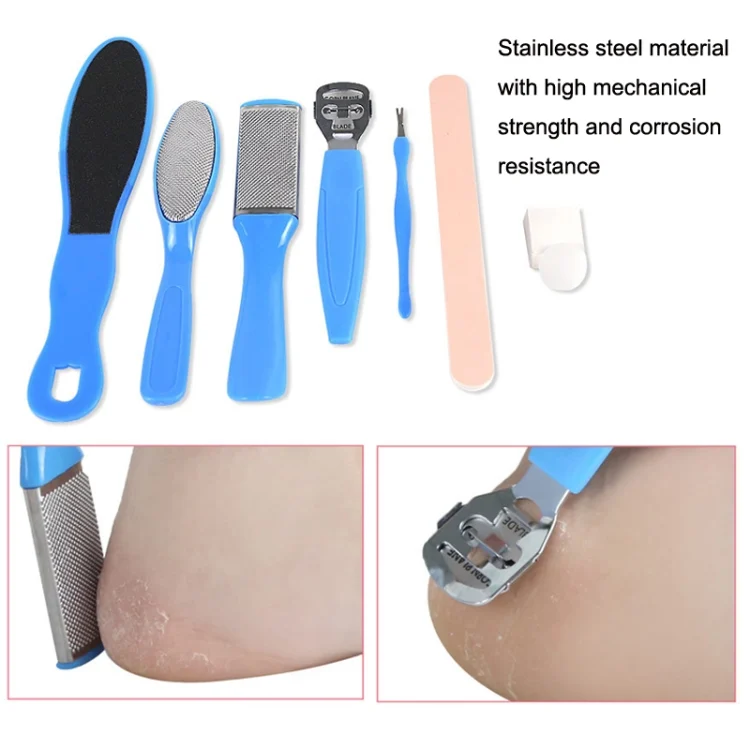 TBD0602277701_B1.webp 8 In 1 Foot Care Exfoliating Pedicure Knife Tool Foot File Set - Image 2