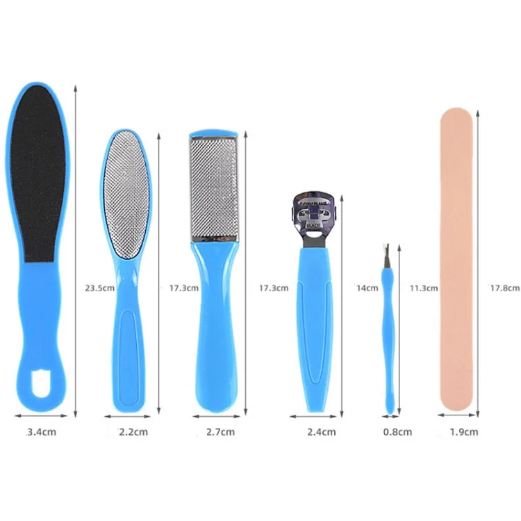 TBD0602277701_B2.webp 8 In 1 Foot Care Exfoliating Pedicure Knife Tool Foot File Set - Image 3