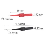Coarse Probe Auto Repair Test Multimeter Pen, Color: Red + Black - Image 2