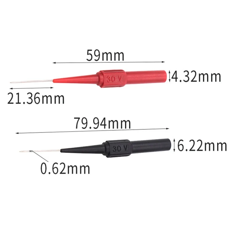 TBD0602278901_B1.webp Coarse Probe Auto Repair Test Multimeter Pen, Color: Red + Black - Image 2