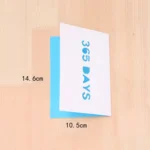 10 PCS A-035 Large Hollow Letters Holiday Greeting Card - Image 3