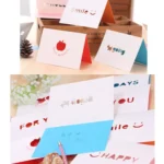 10 PCS A-035 Large Hollow Letters Holiday Greeting Card - Image 5