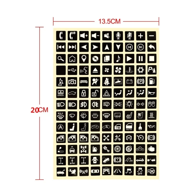 TBD0602285901B_2.webp Car Button Luminous Sticker General PET Waterproof Wear-Resistant Car Sticker - Image 5