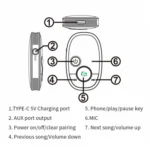 Car Bluetooth Receiver Music Player Wireless Audio Converter - Image 3