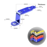 2 PCS Multifunction Motorcycle Modification Accessories Rearview Mirror Lamp Bracket - Image 3