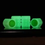 4pcs / Set Luminous Tire Valve Cap Electric Motorcycle Vacuum Tire Valve Cover, Style: Split Effect - Image 4