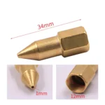 50 PCS Butter Machine Head Copper Universal Steel Tip Pneumatic Oil Nozzle Head - Image 3