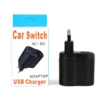 Home Cigarette Lighter Socket Car Power Converter, Plug Specifications: - Image 7