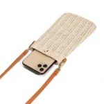 Summer Beach Bag Ladies One Shoulder Mobile Phone Bag Straw Coin Purse - Image 5